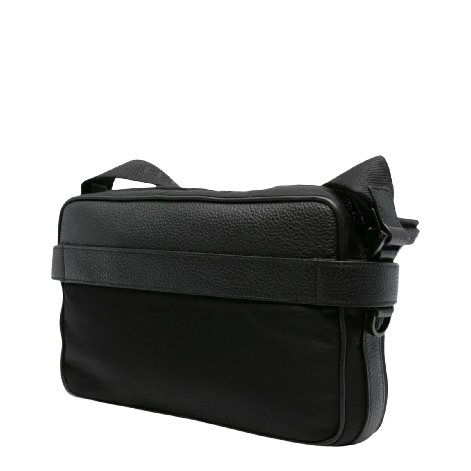 Crossbody Bag with Gancini Buckles Black - Image 4