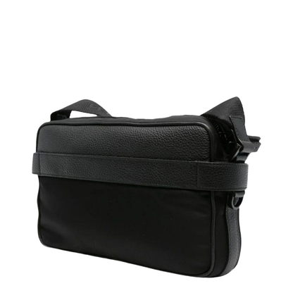 Crossbody Bag with Gancini Buckles Black - Image 4