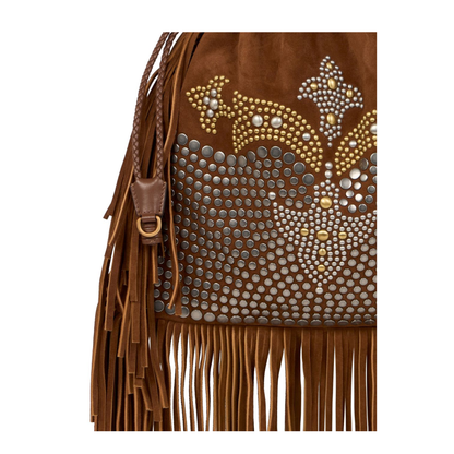 Kalispera Medium Suede Bag - Brown - Image 2