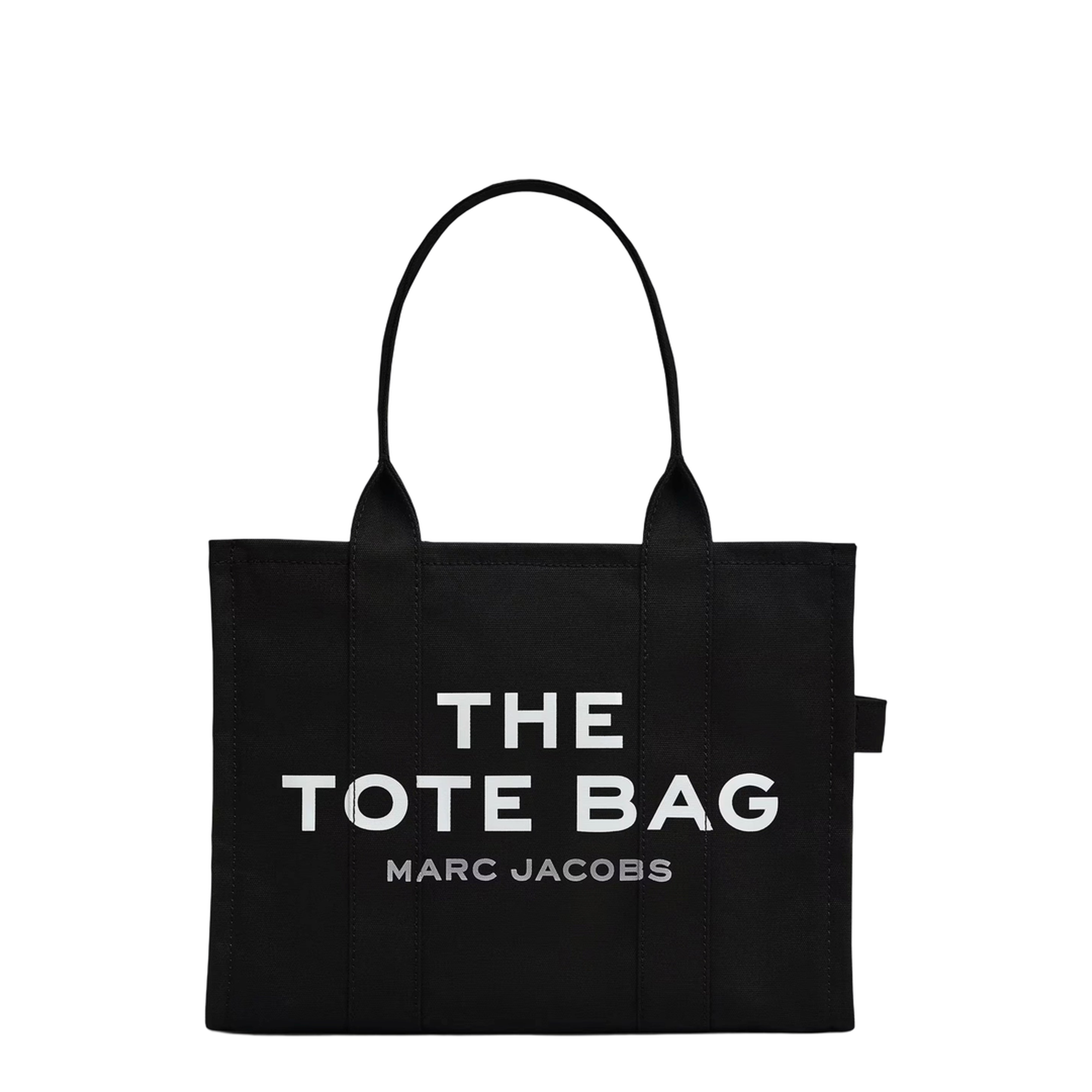 Black Canvas Large Tote Bag - Image 1