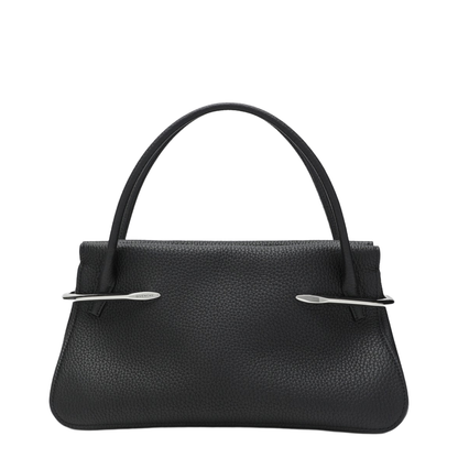 Pinch Medium Calfskin Top-Handle Bag - Black - Image 1