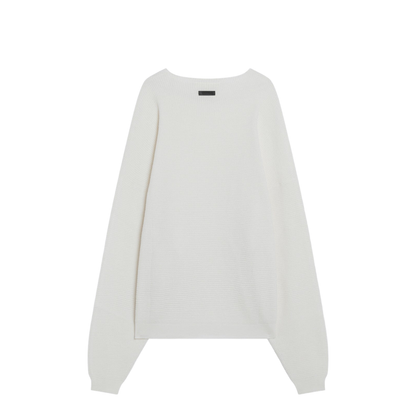 Cloud White Nylon-Blend Sweater - Image 2