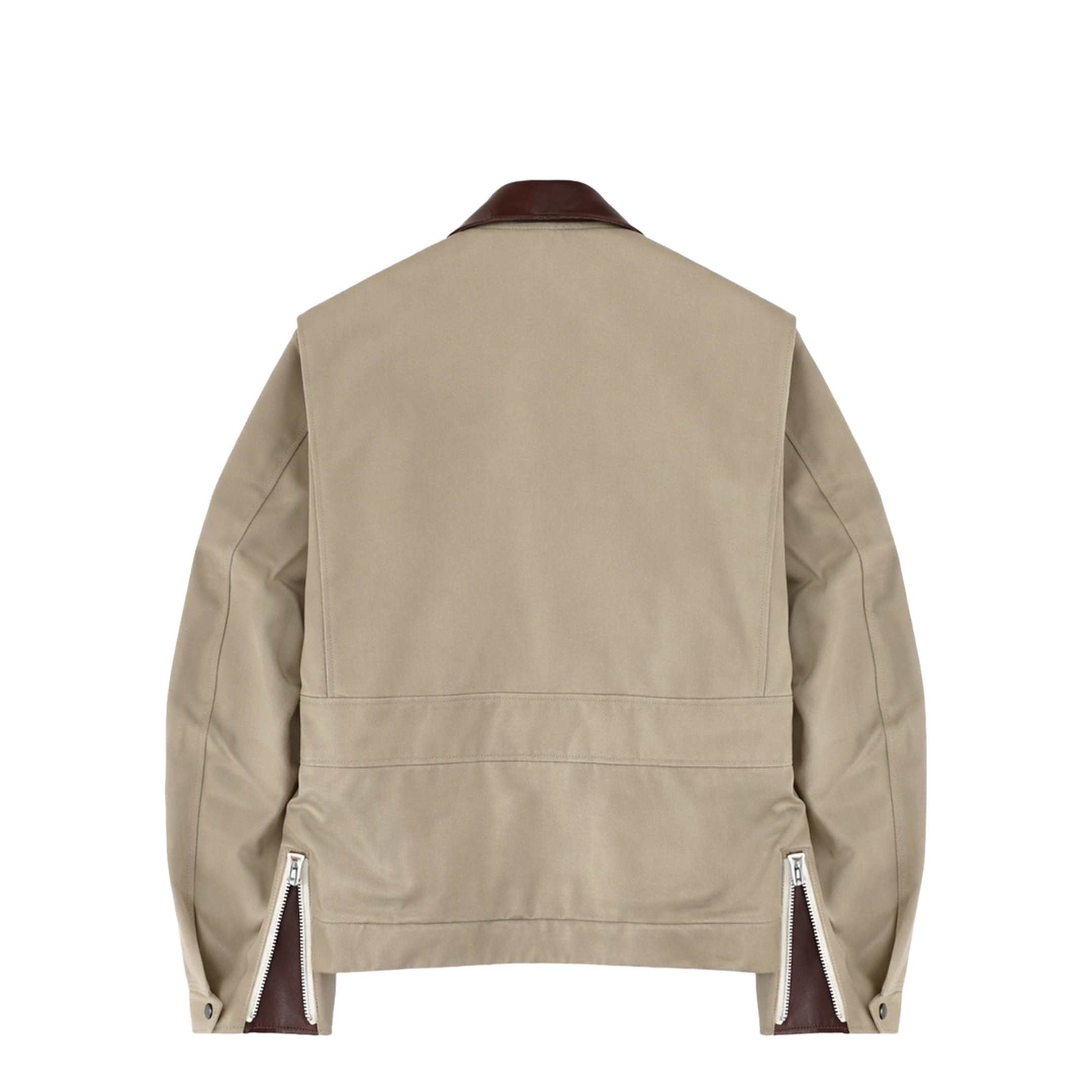 Jacket with Leather Collar - Image 2