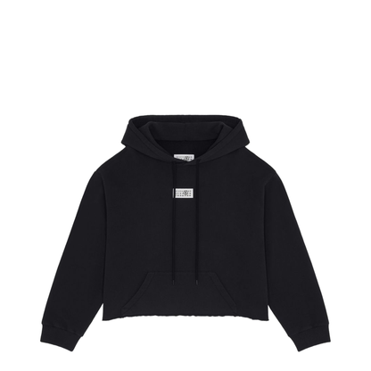 Black Cotton Hoodie - Image 1
