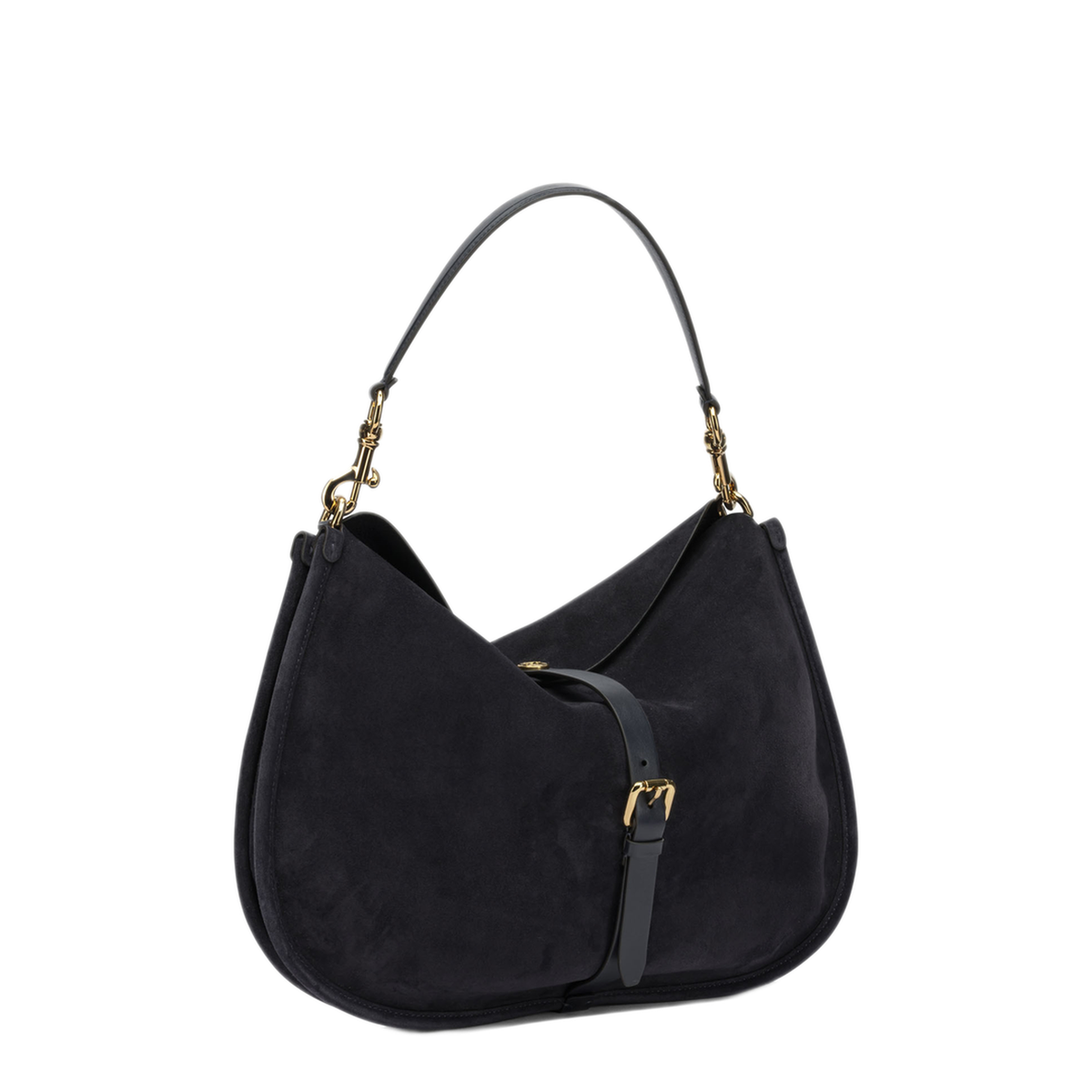 Pony Maxi Calfskin Shoulder Bag - Navy - Image 2