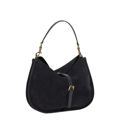 Pony Maxi Calfskin Shoulder Bag - Navy - Image 2