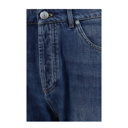 Straight Five-Pocket Jeans in Cotton - Image 3
