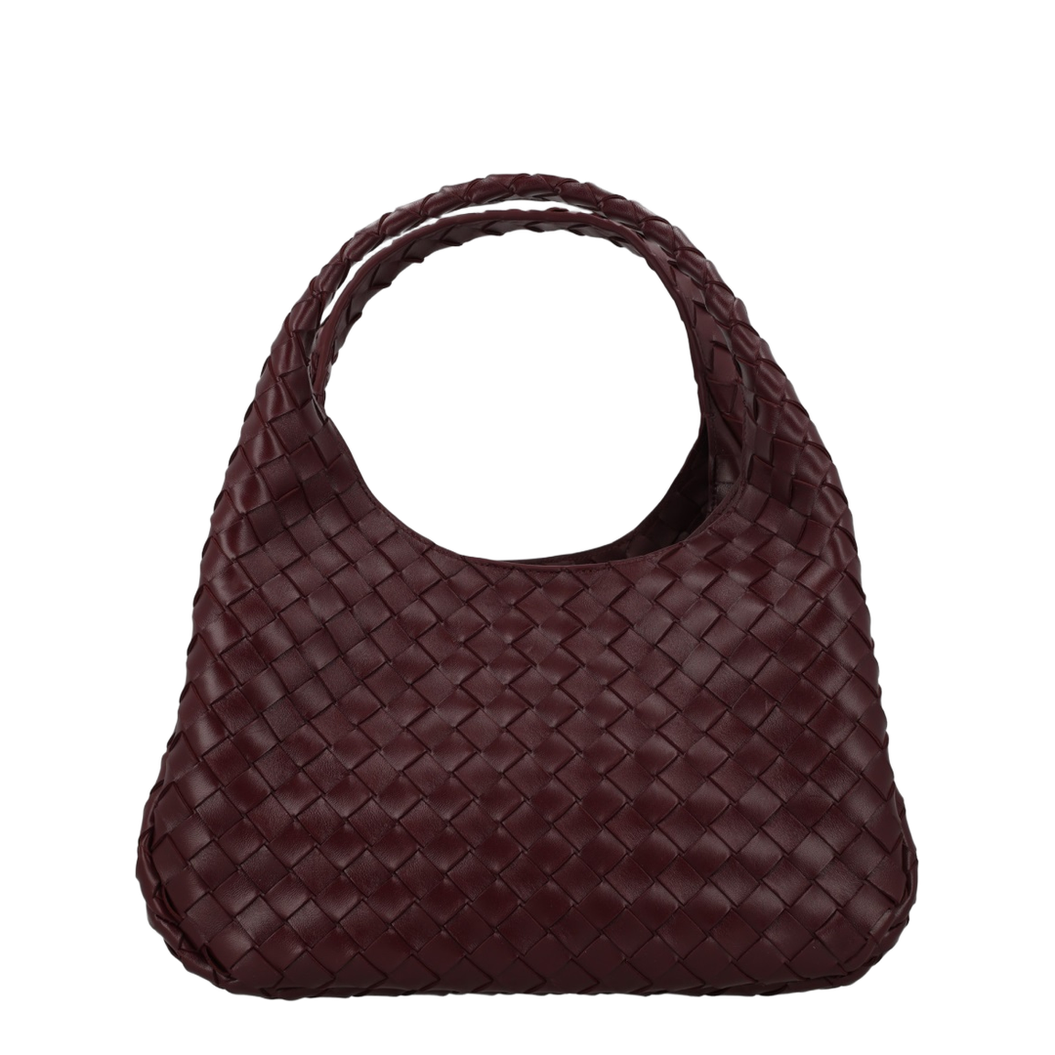 Campana Lambskin Shoulder Bag - Deep Mahogany - Image 1