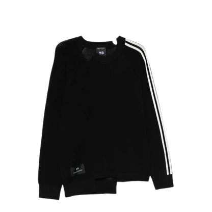 Logo Perforated Knit Sweater - Image 1