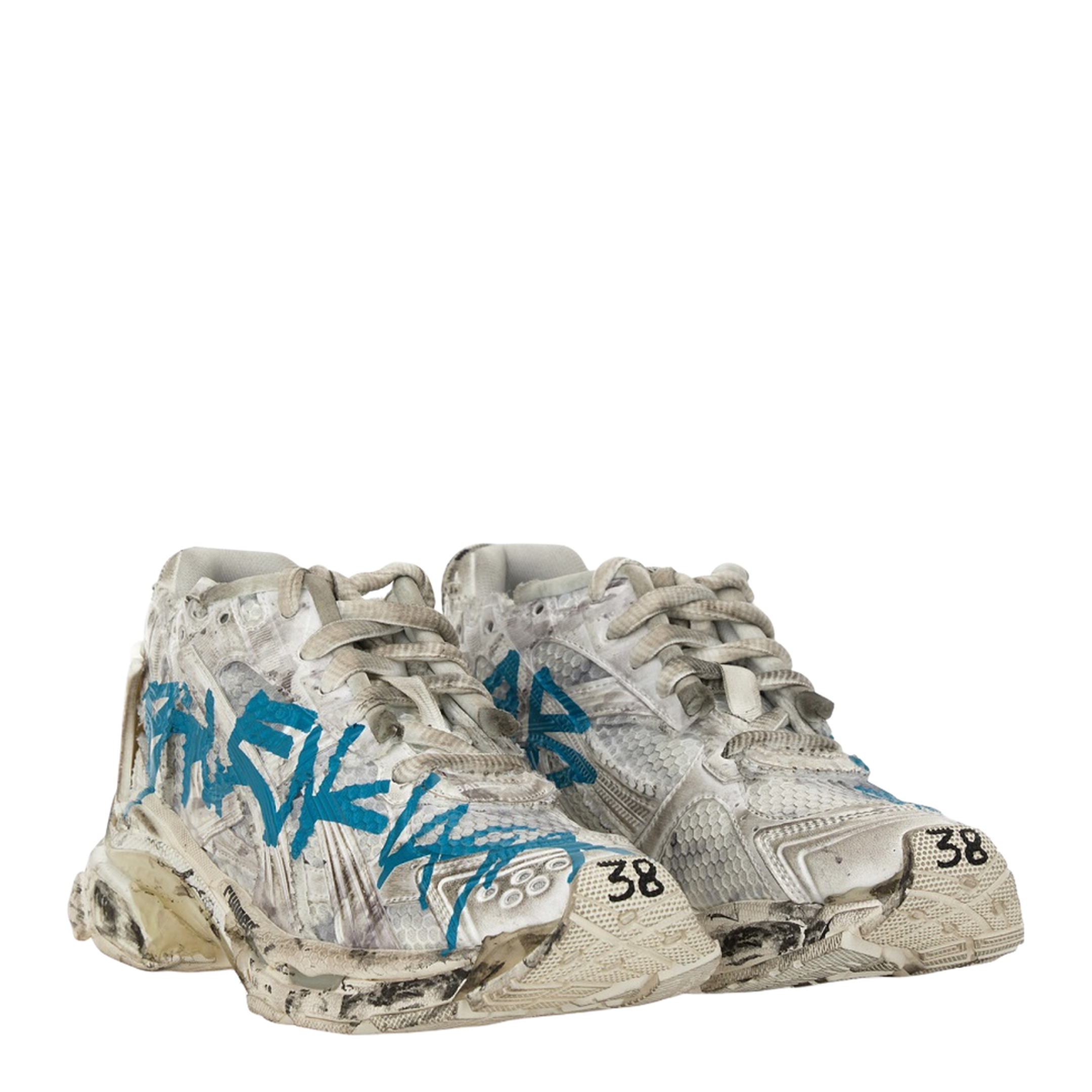 White Runner Sneakers - Image 3
