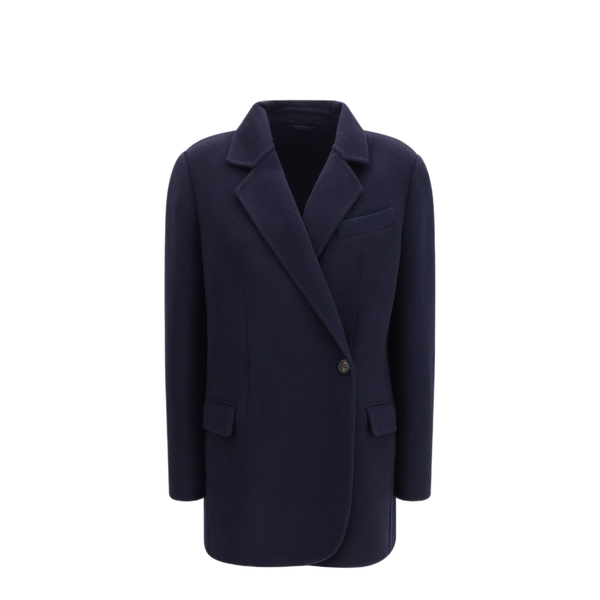 Single Breasted Wool And Cashmere Jacket - Image 1
