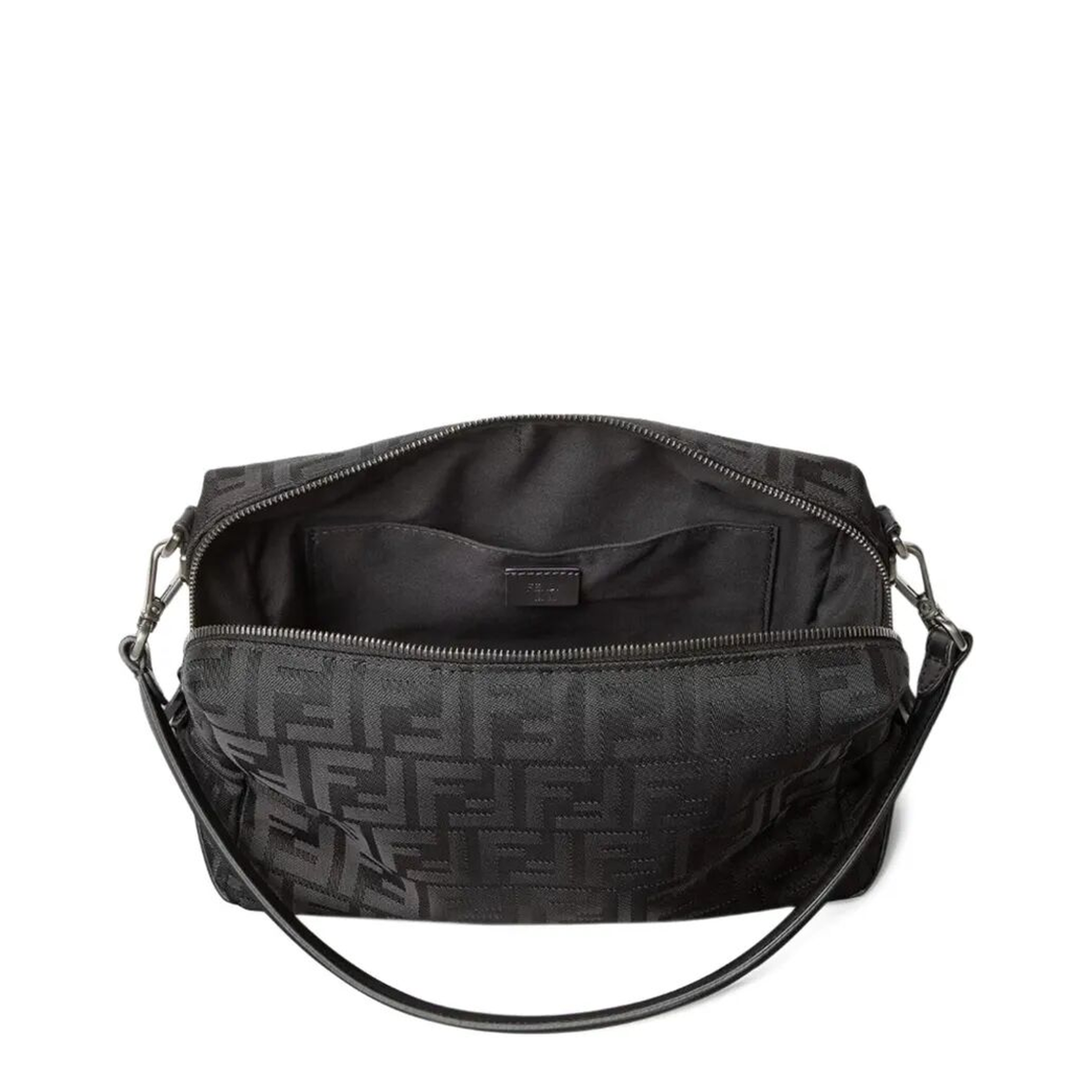 Squared FF Medium Leather and Nylon Bag - Image 3