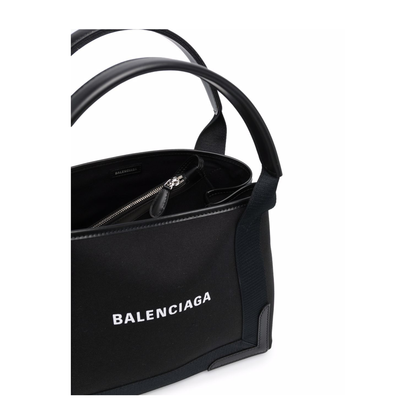 Cabas Small Top Handle Bag, silver hardware - Image 4