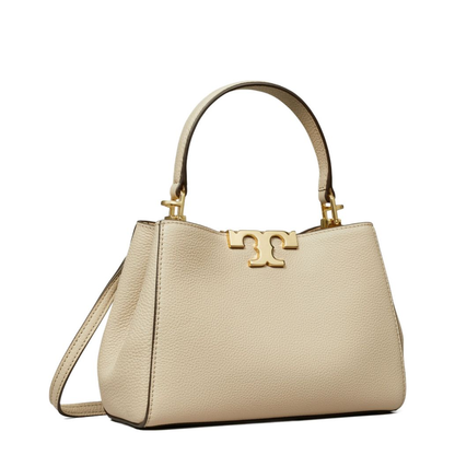 Eleanor Mini Pebbled Satchel - Dove Grey - Image 5