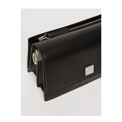 Small Crossbody Bag in Leather Black - Image 4