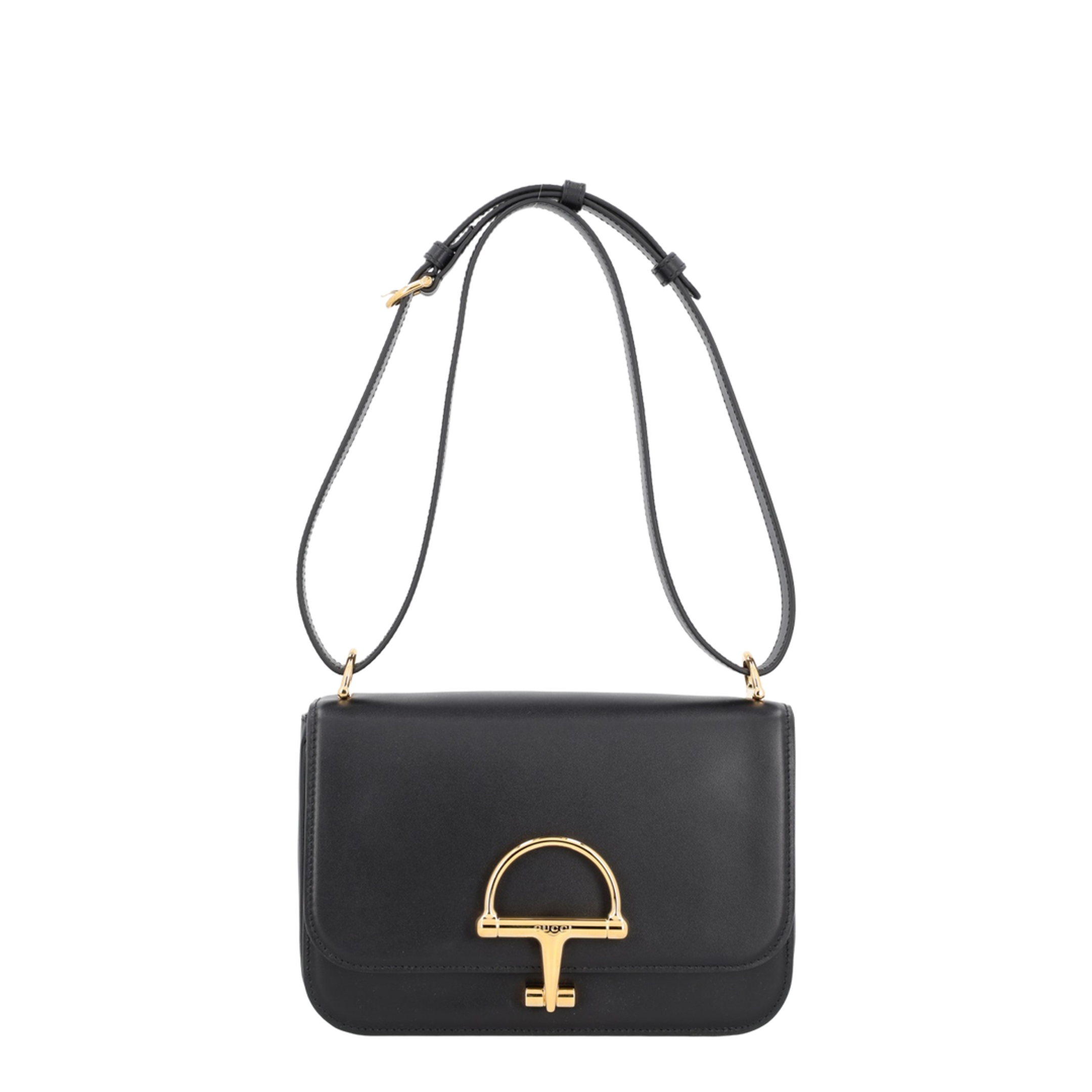 Siena Small Shoulder Bag in Black Leather - Image 3
