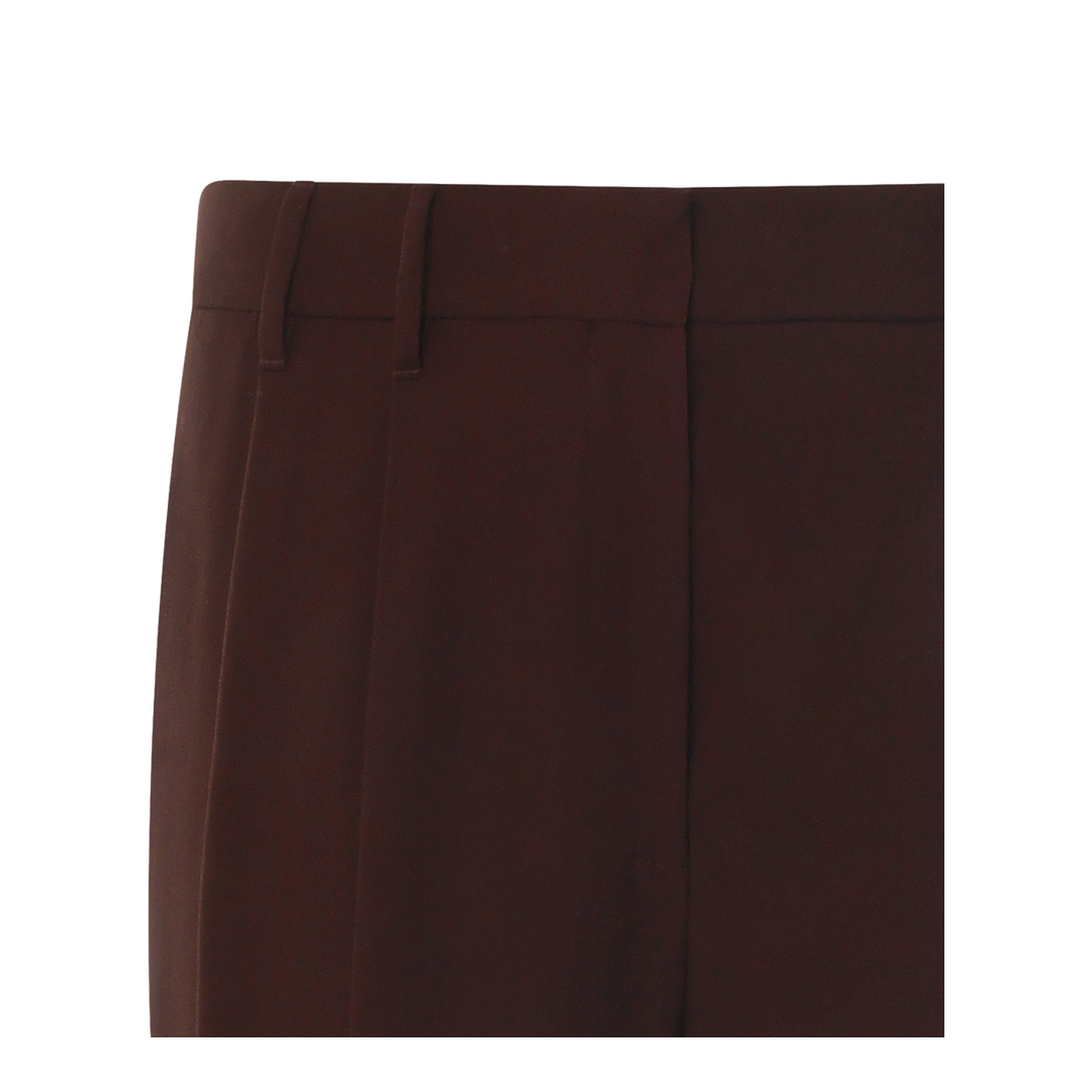 Wool Blend Trousers - Brown - Image 4