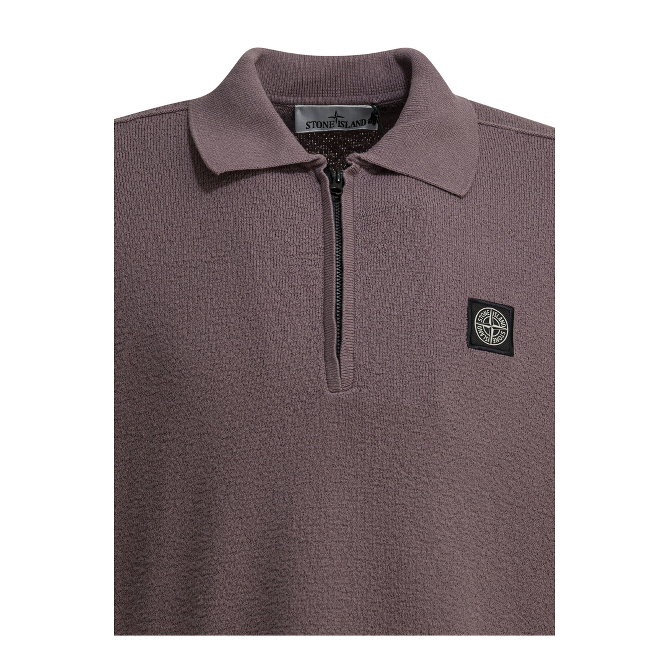 Polo Shirt with Half Zipper and Logo - Image 3