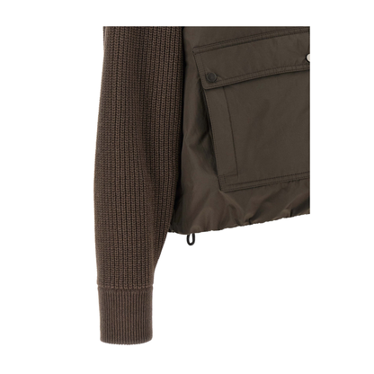 Knit Insert Down Jacket - Image 4