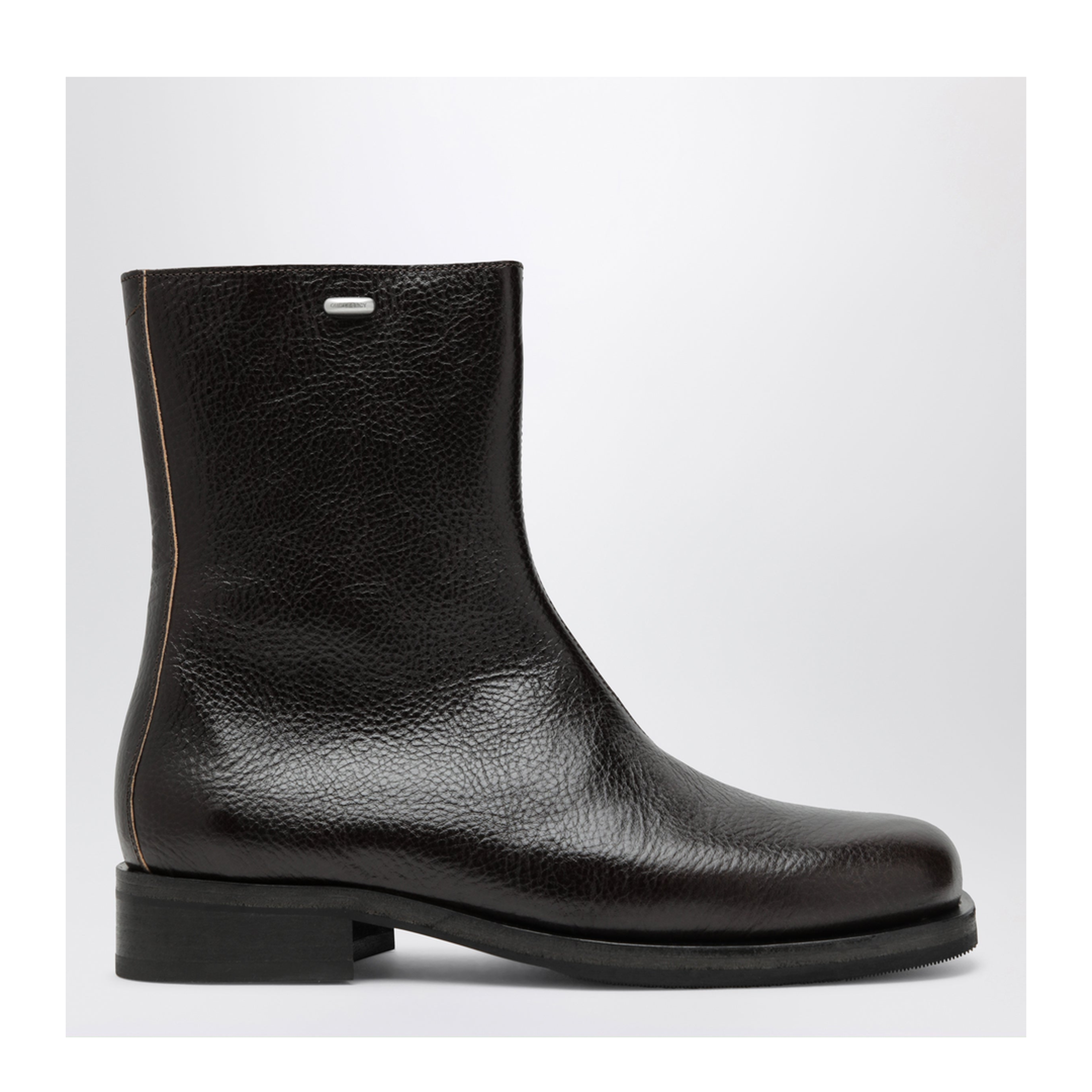 Camion Boot in Italian Leather, Deep Americano - Image 1
