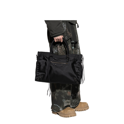 Le City Large Nylon Tote Bag - Black - Image 2
