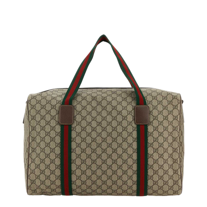 Ophidia Medium Leather Duffel Bags - Beige - Image 2