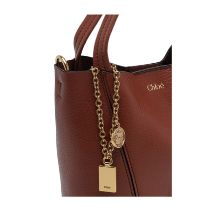 Spin Small Cowhide Tote - Blushy Brown - Image 3
