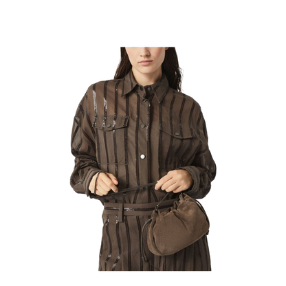 Suede Leather Shoulder Bag - Image 2