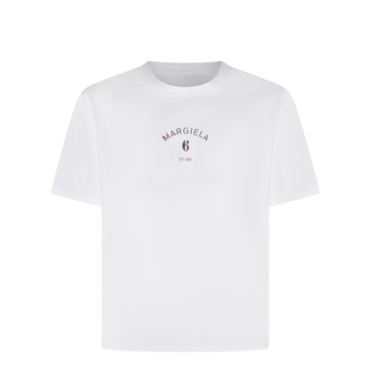White T-shirt with logo print - Image 1