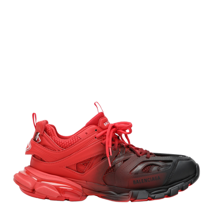 Track Gradient Sneakers in Red and Black Polyurethane - Image 1