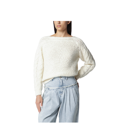 Ecru Wool-Blend Sweater - Image 1