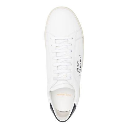 Court Classic Embroidered Sneakers in Smooth Leather - Image 3