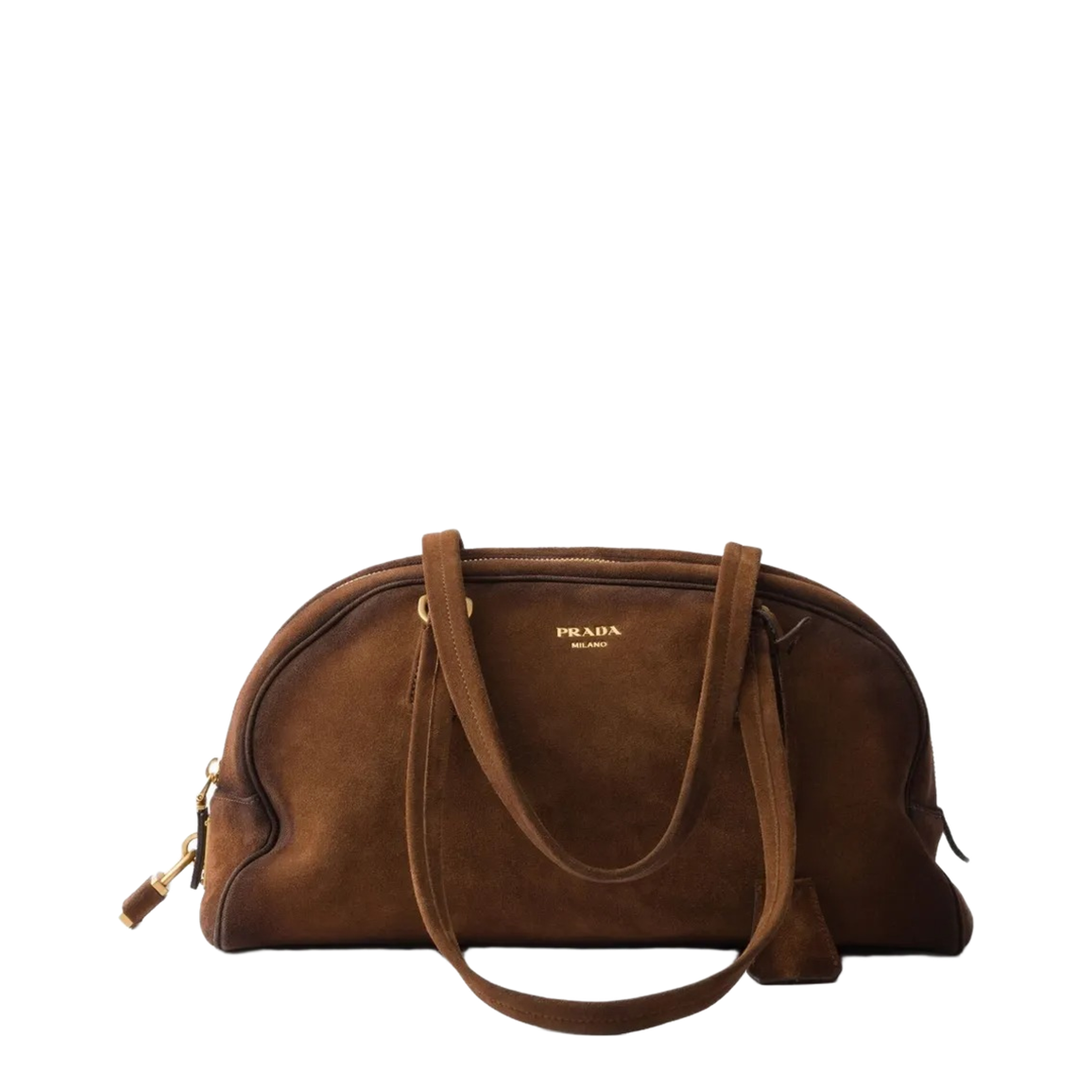 Bowling Medium Suede Bag - Image 1