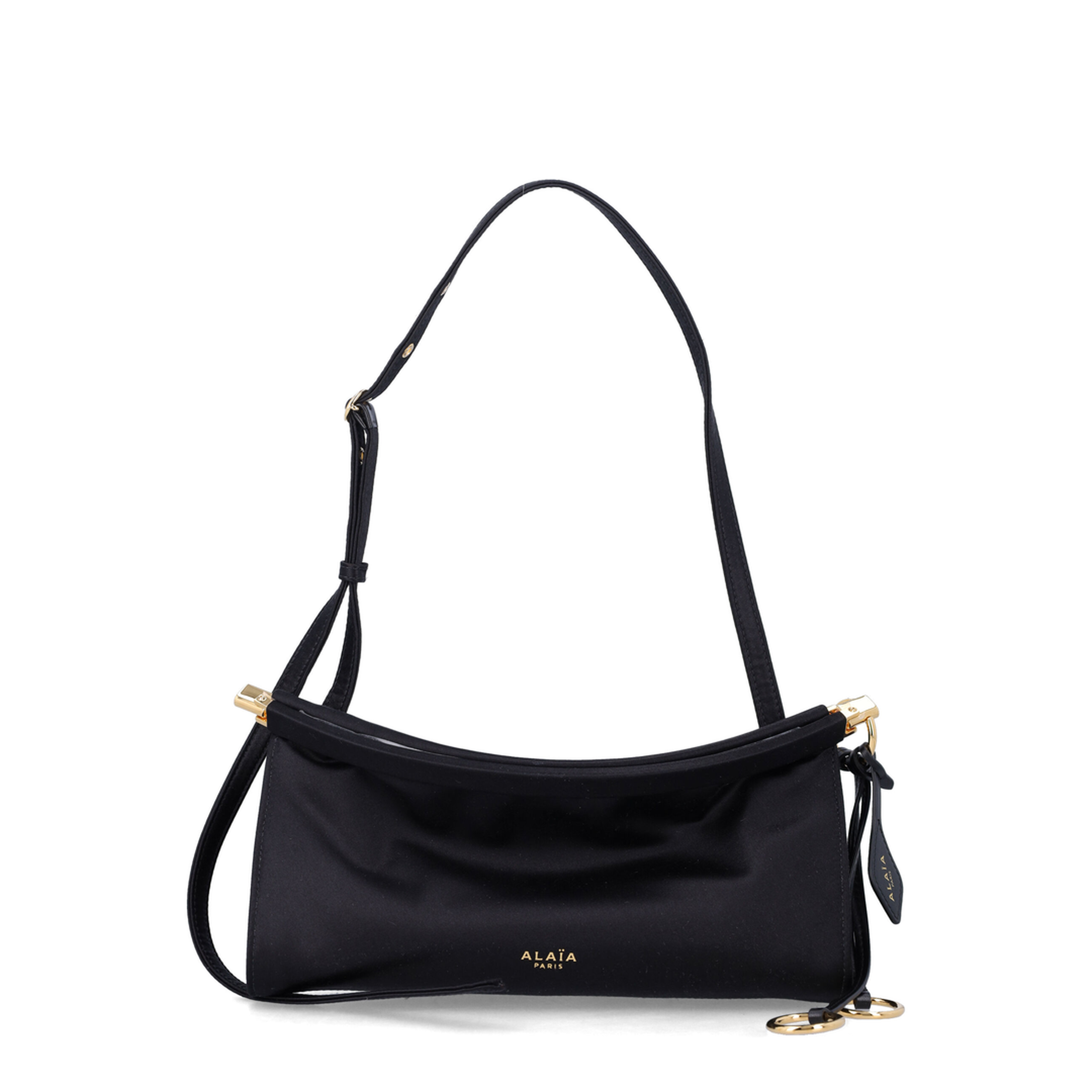 Le Click East West Small Calfskin Shoulder Bag - Noir - Image 1