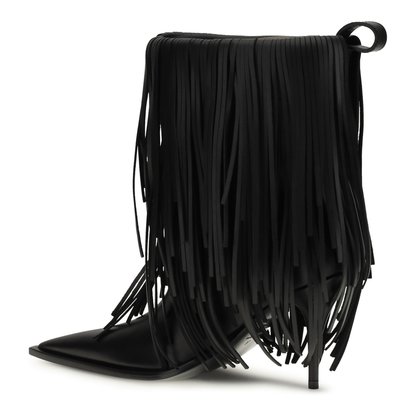 Avenue Fringe Ankle Boots - Image 3