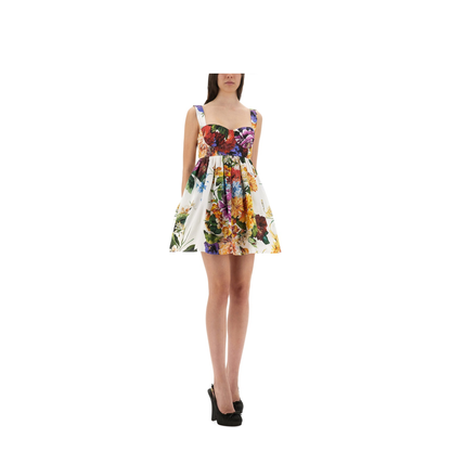 Bouquet Print Poplin Dress - Image 2