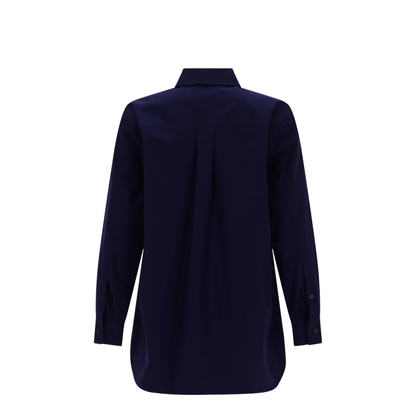 Dark Blue Poplin Shirt - Image 3