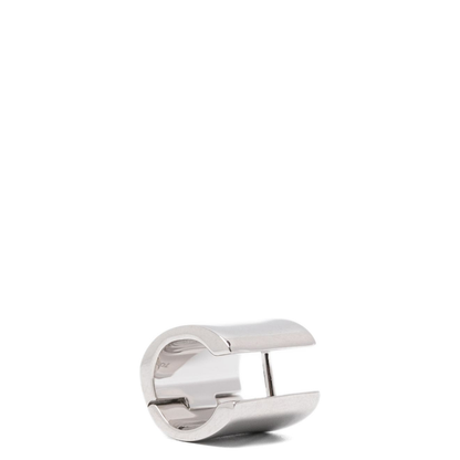 Petite Signature Hoop Earrings in Blue - Image 3