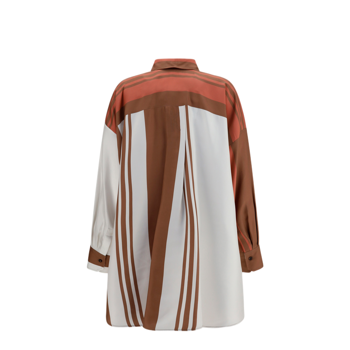 Long Striped Silk Shirt - Image 2