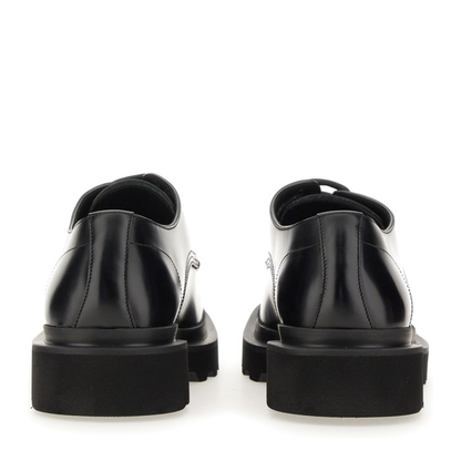 Square-Toe Leather Derby Shoes - Image 3