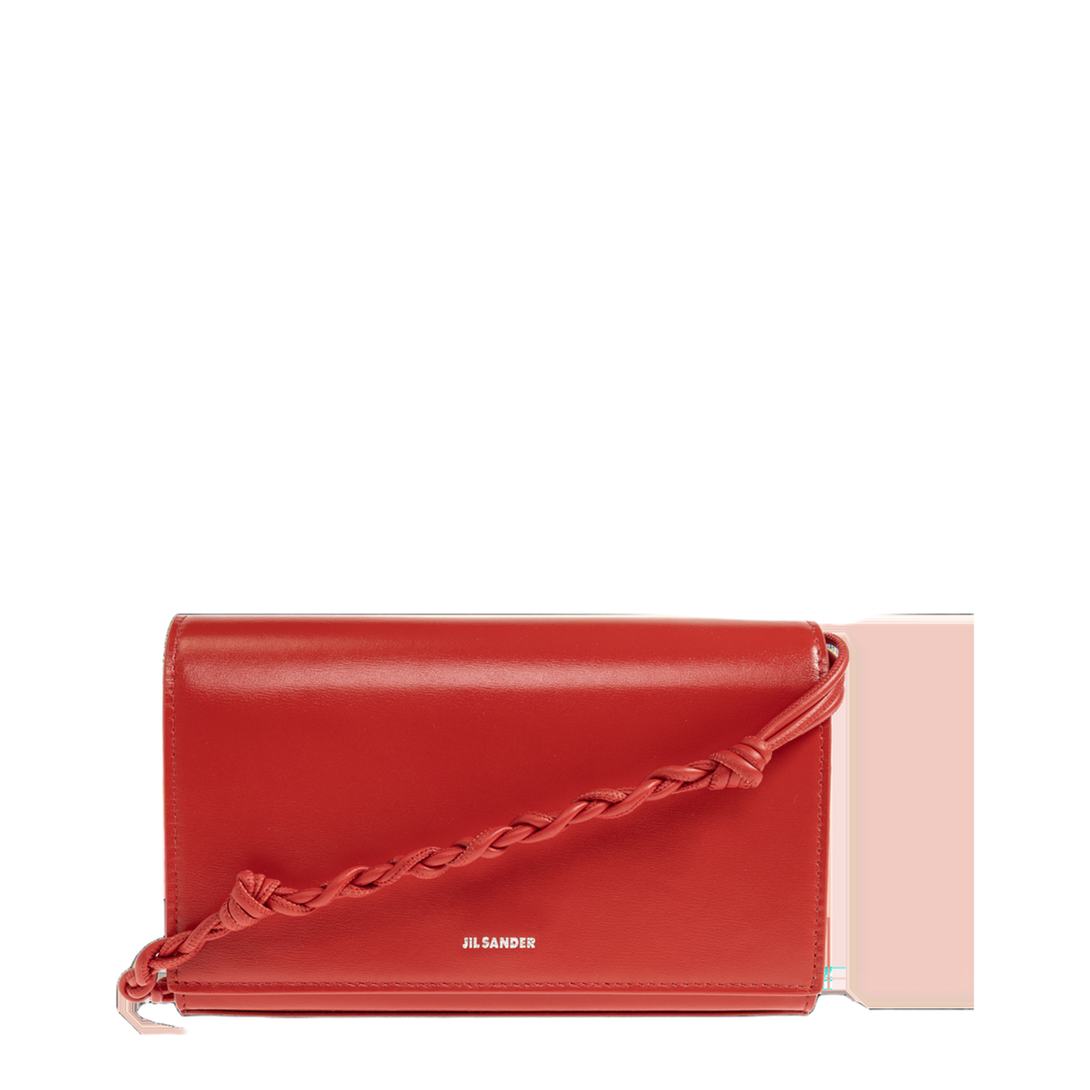 Tangle Calfskin Wallet Bag - Red - Image 5