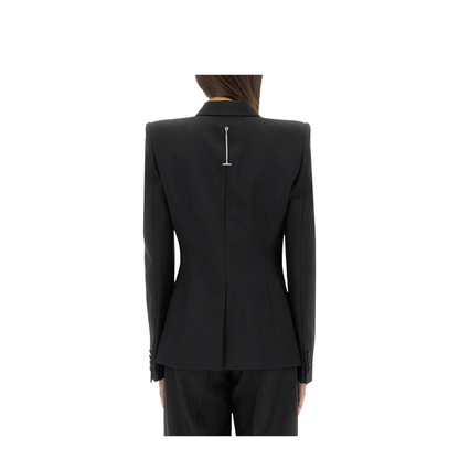 Double-Breasted Jacket with Voluminous Shoulders - Image 3