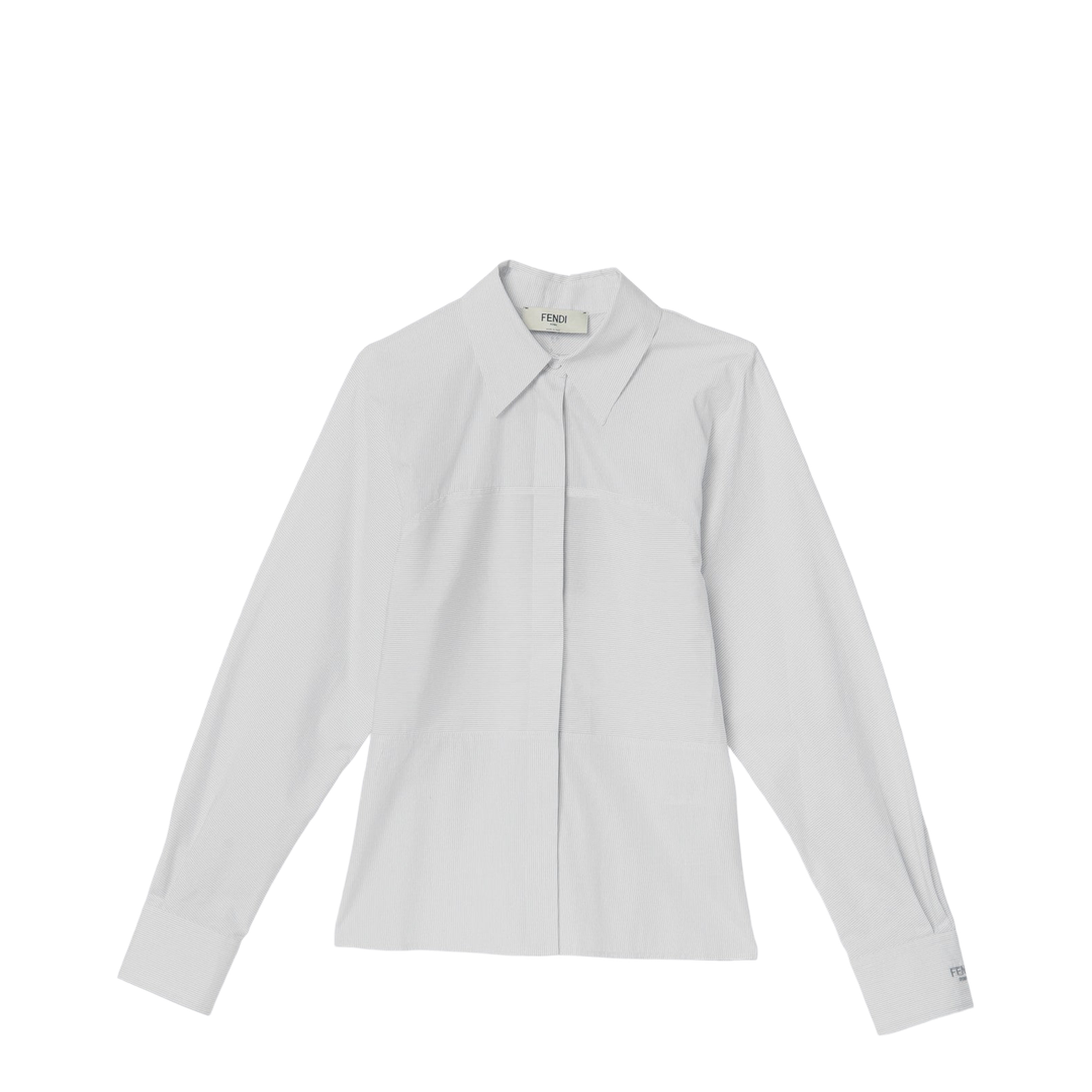 White Striped Cotton Shirt - Image 1