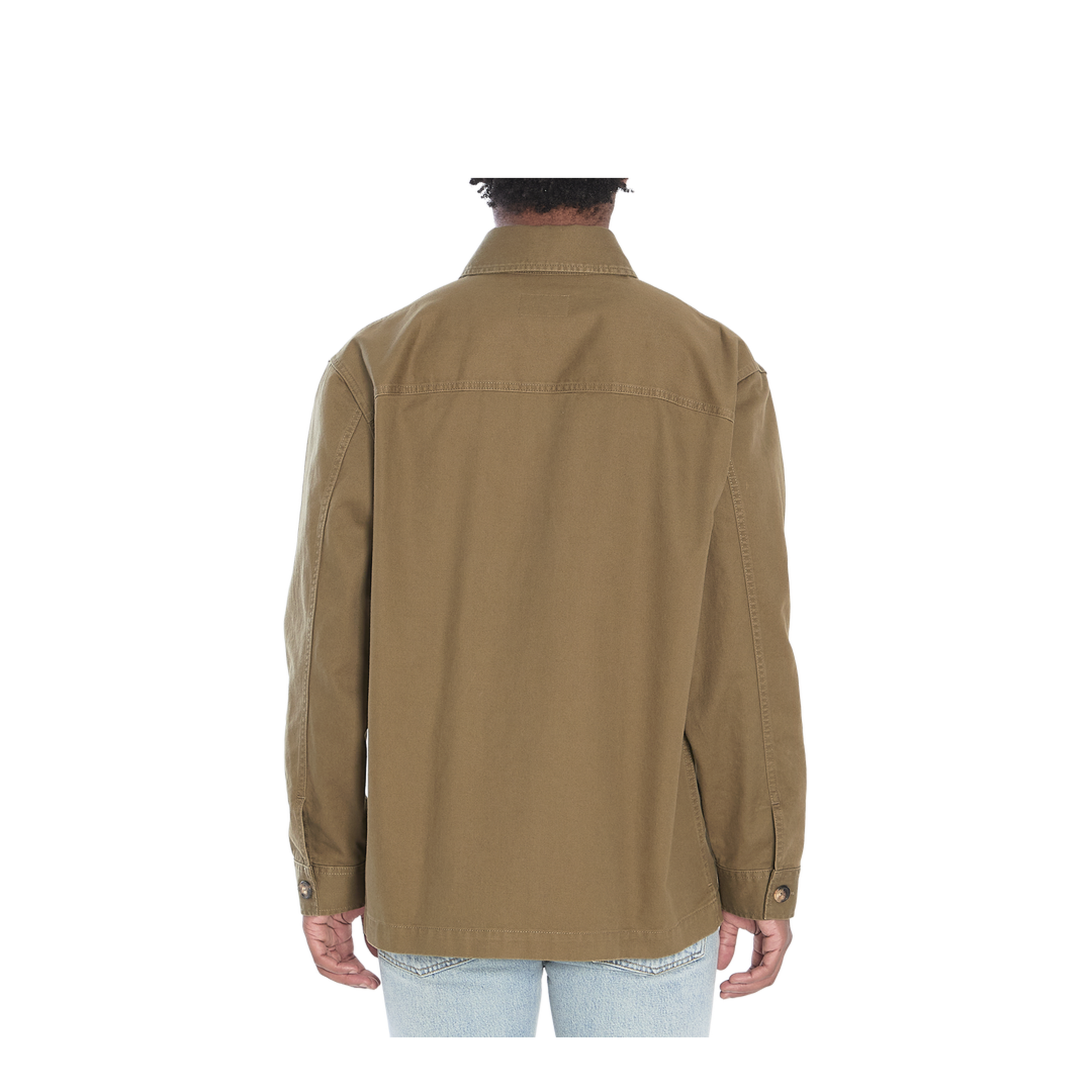CASSANDRE Overshirt in Cotton Linen Gabardine - Image 4