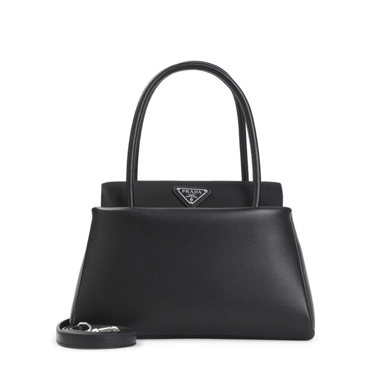 Passage Small Calfskin Handbag - Black - Image 2