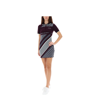 Diagonal Tennis Polo Dress - Image 2