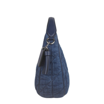 Carmen Mini Crossbody Bag With Quilting Denim - Image 3