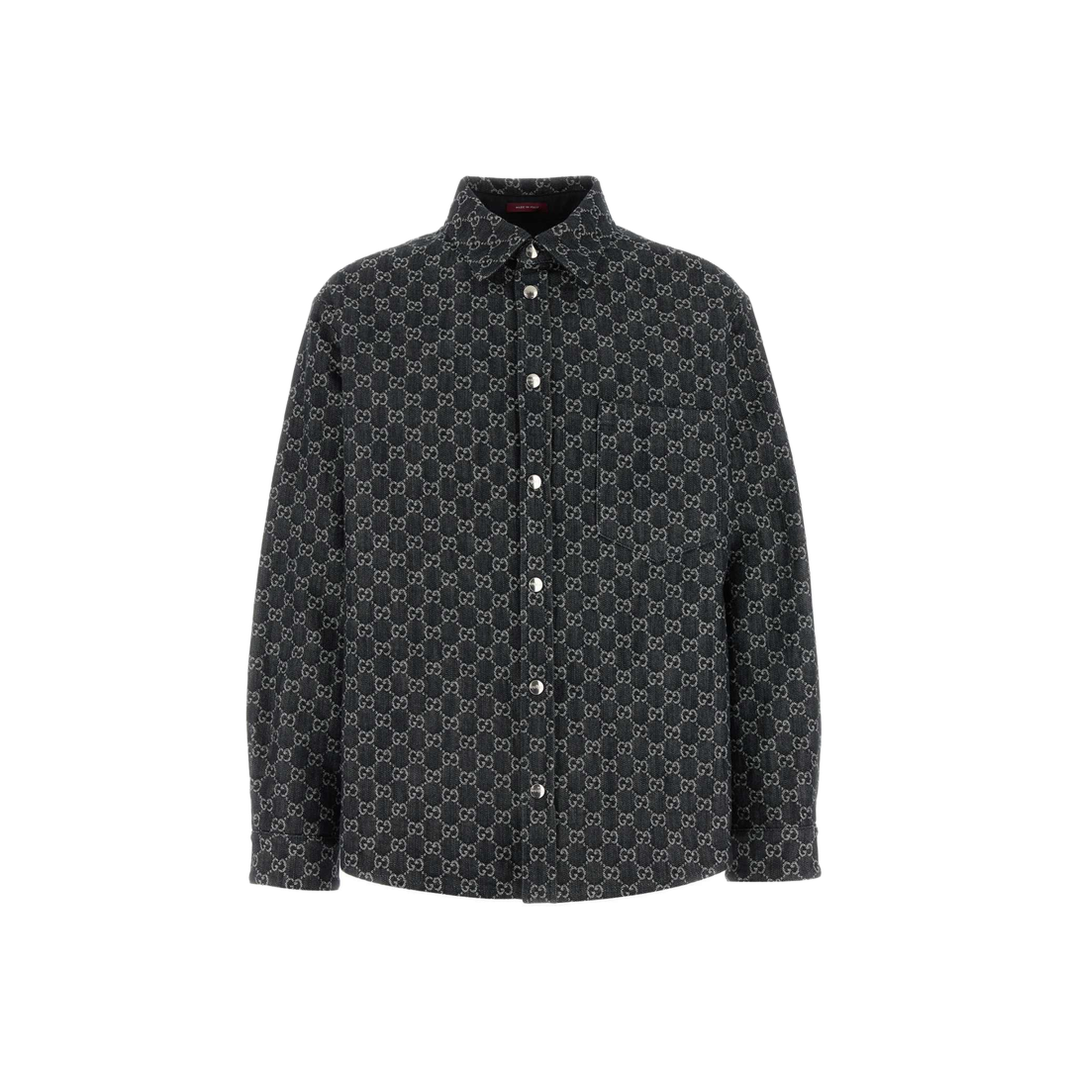 Embroidered Denim Shirt - Image 1