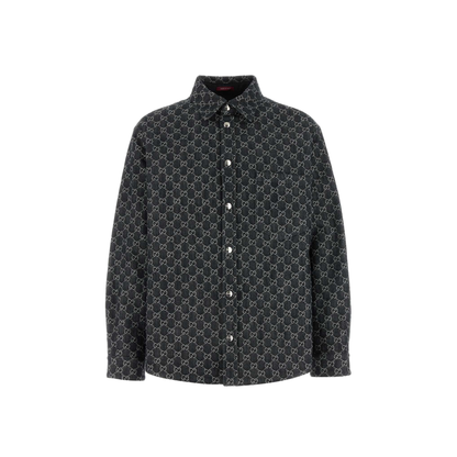Embroidered Denim Shirt - Image 1