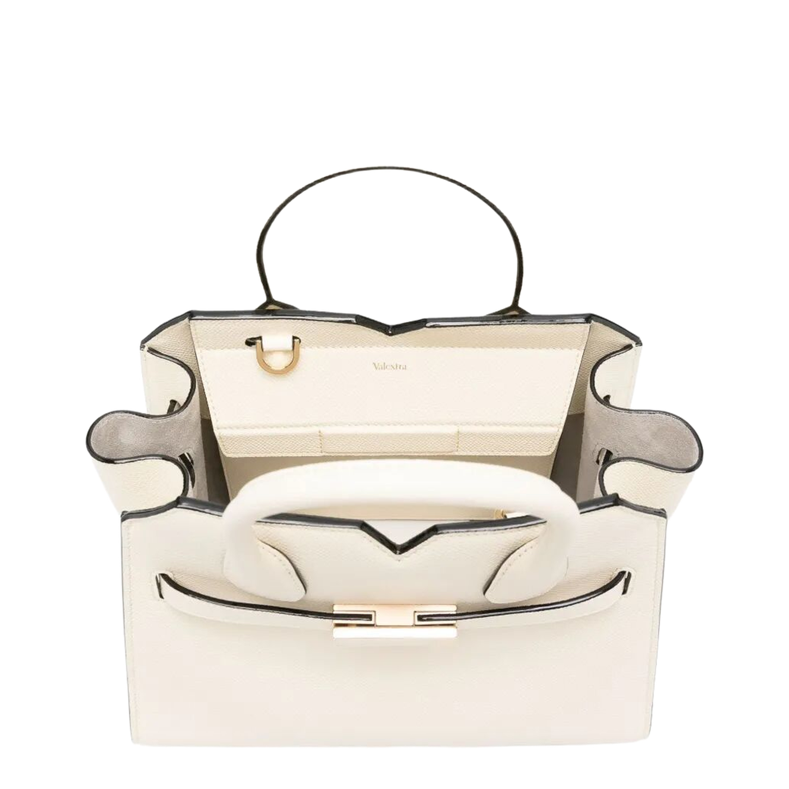 Milano Mini Hand Bag Leather White - Image 5